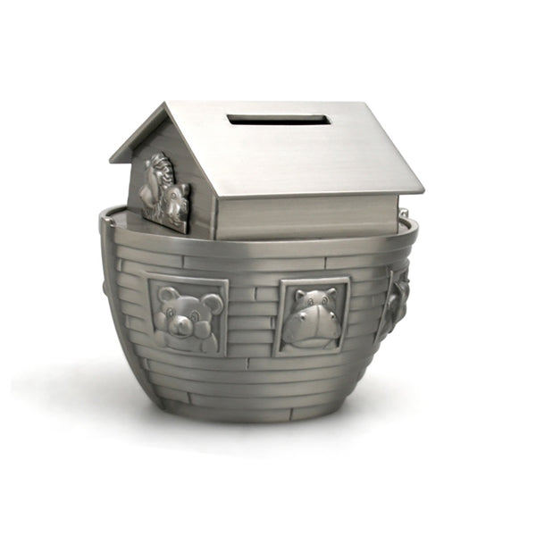 Noah's Ark Pewter Effect Money Box