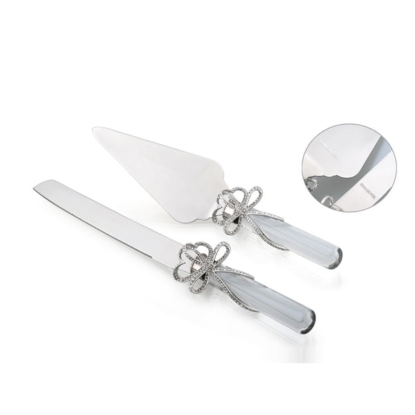 Bow Cake Knife & Server (S/2)