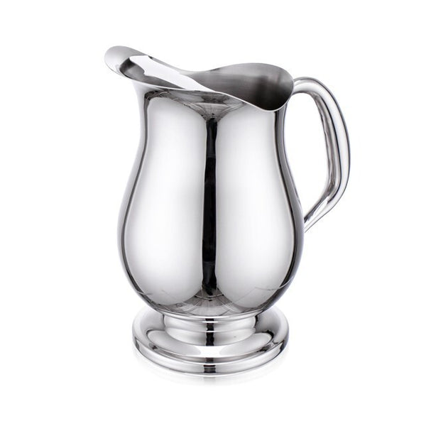 Stainless Steel Water Pitcher With Ice Lip