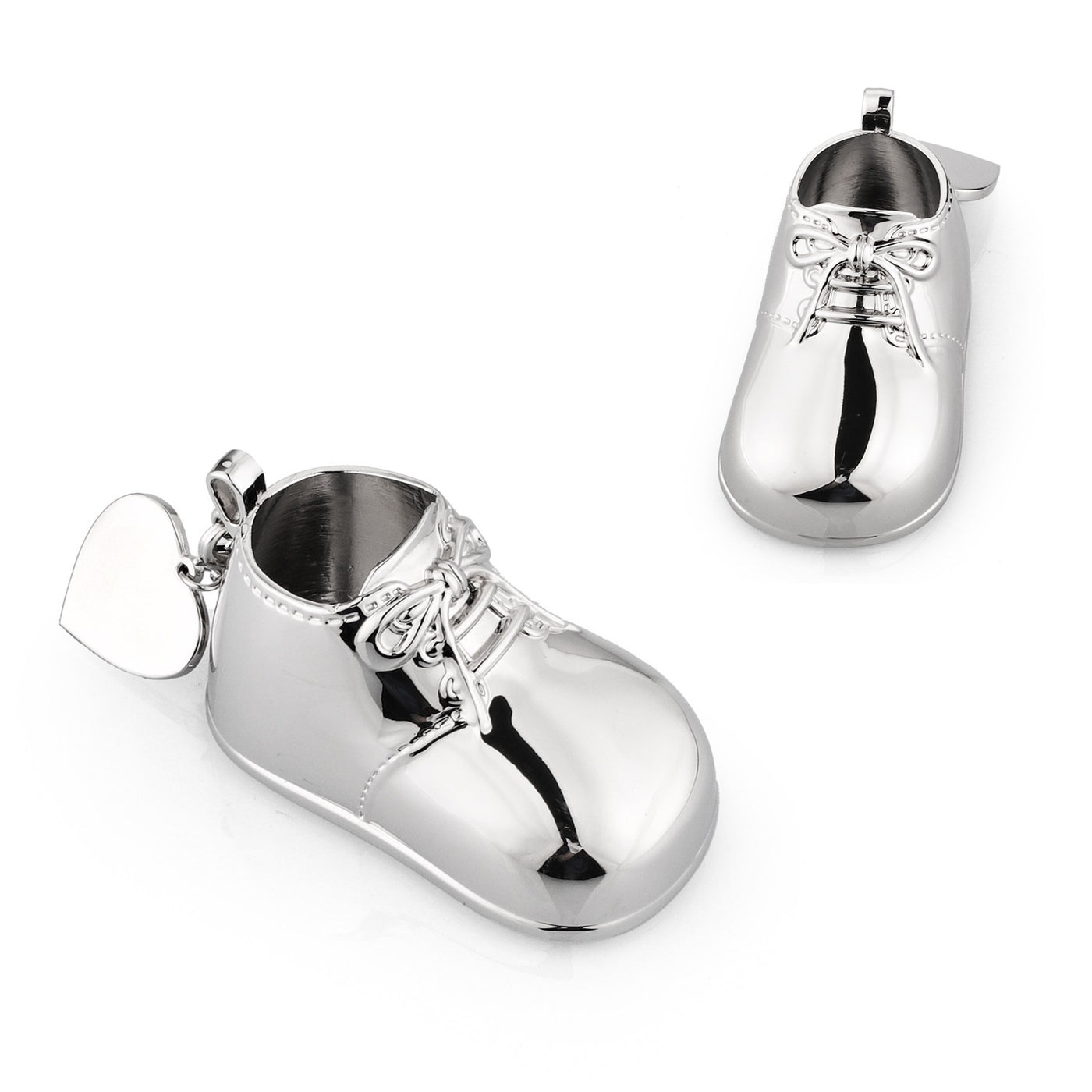 Silver Plated Birth Record Shoe