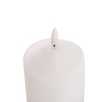 Wax LED Trueflame Flickering Pillar Candle White 15cm 