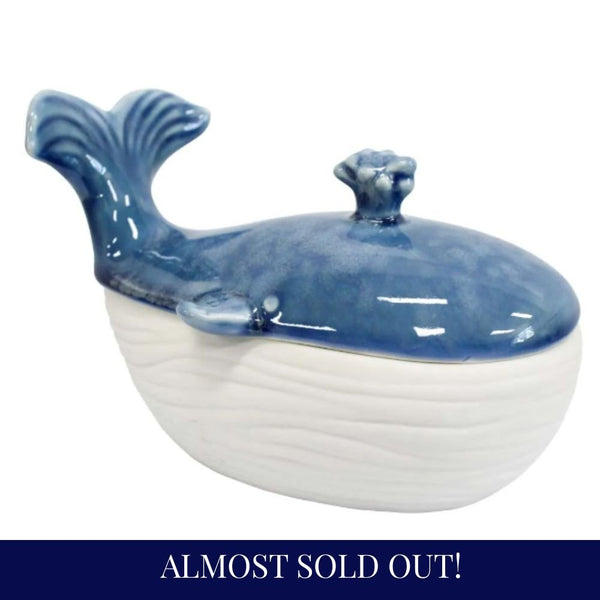Whale Trinket Box - Hamptons Style