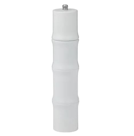 White bamboo salt and pepper grinder 25.5cm