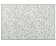 Willow Sage Non-Slip Door Mat 60x90cm featuring a soft sage botanical pattern on a cream base
