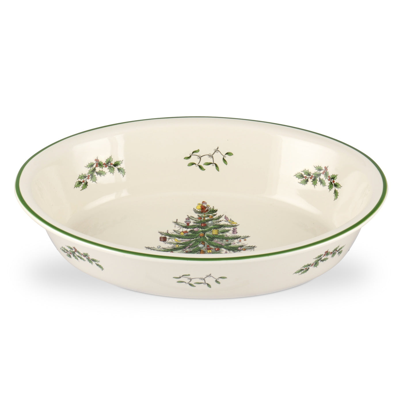 Spode Christmas Tree - 32cm/12.5" Oval Rim Dish