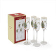 Spode Christmas Tree - 250ml/8.45fl.oz Champagne Flutes (S/4)