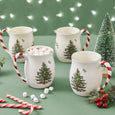 Spode Christmas Tree - 398ml/13.5fl.oz Mug With Peppermint Handles (S/4)