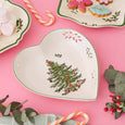 Spode Christmas Tree - 18cm/7" Peirced Heart Dish