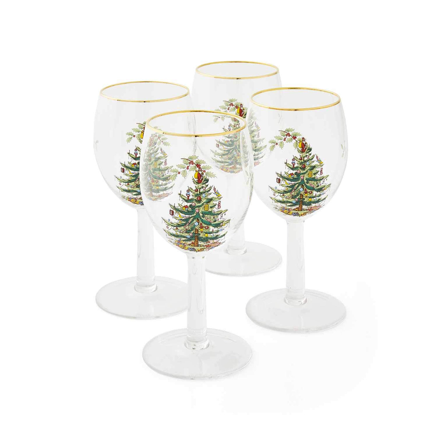 Spode Christmas Tree - 360ml/13fl.oz Wine Glass (S/4)