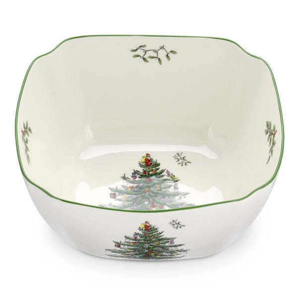 Spode Christmas Tree - 25cm/10" Square Bowl