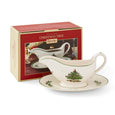 Spode Christmas Tree Sauce Boat And Stand