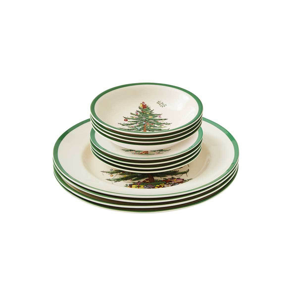 Spode Christmas Tree - 12 Piece Dinner Set