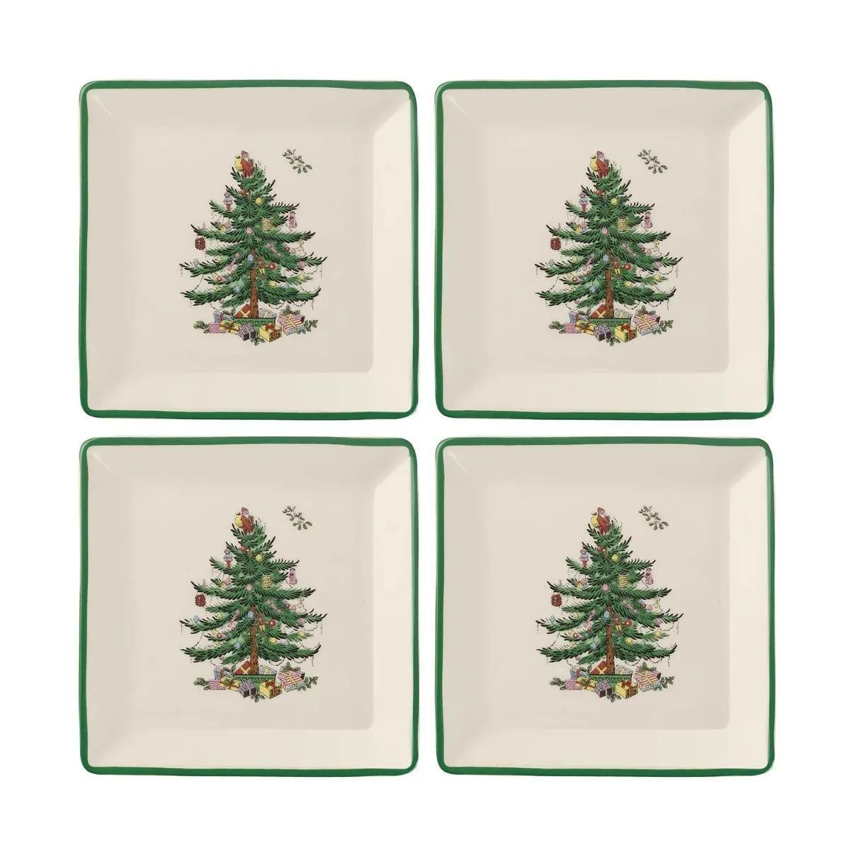 Spode Christmas Tree - 12.5cm/5" Tidbit Plates (S/4)