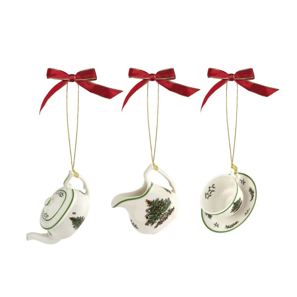 Spode Christmas Tree Tea Set  (S/3)