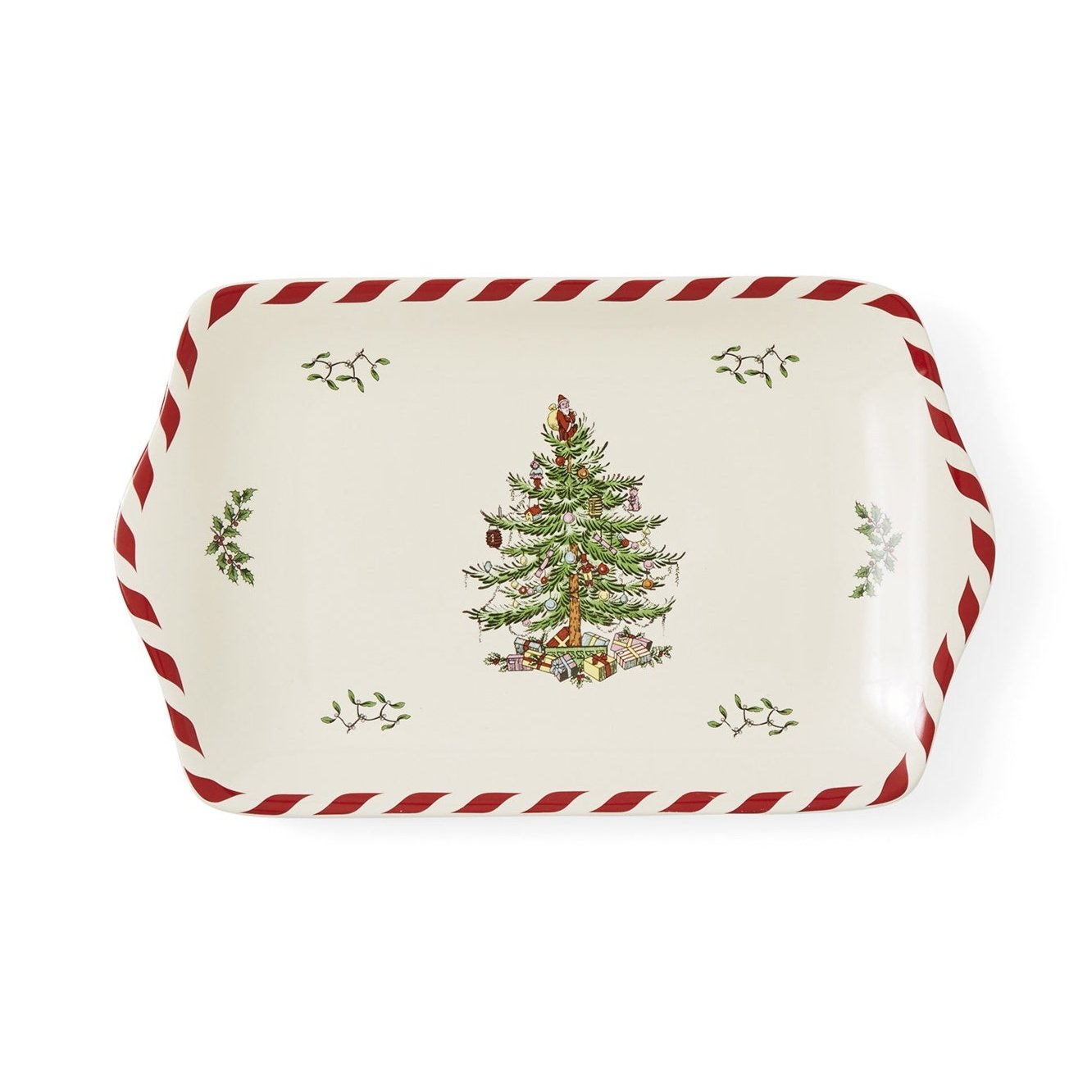 Spode Christmas Tree - 30cm/12" Peppermint Dessert Tray