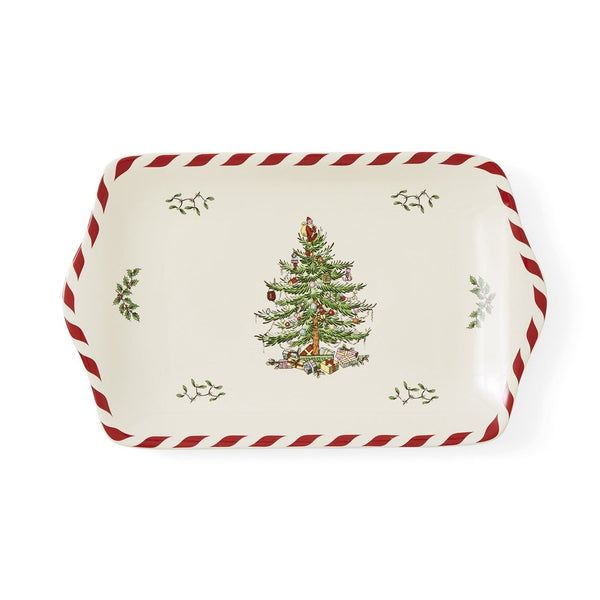 Spode Christmas Tree - 30cm/12" Peppermint Dessert Tray