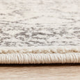 Close-up of the soft 10mm polypropylene pile on Addison Silver Round Rug