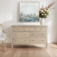 Front view of Adelaide solid oak dresser featuring classic design and traditional craftsmanship