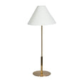 Alpine table lamp in antique brass finish with classic design for warm ambient lighting