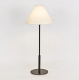 close-up of Alpine black table lamp showing brass craftsmanship and elegant finish