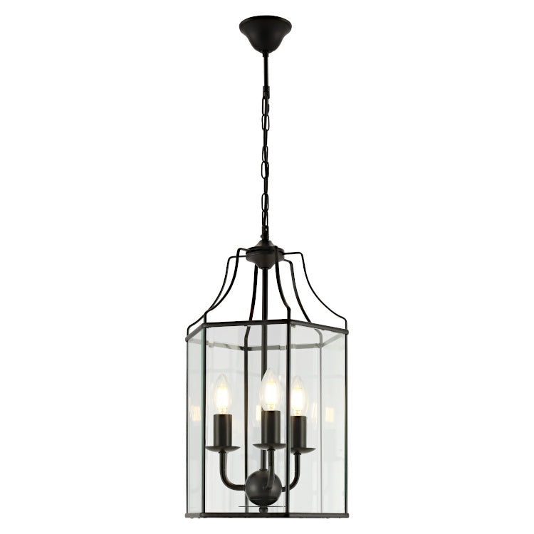 Arcadia 3 Light Pendant Black