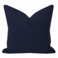 Basic Navy Cushion with White Piping 50cm crafted from heavy cotton canvas with a classic tailored navy and white design
