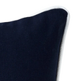 Basic Black Cushion with White Piping 30 x 50cm