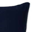 Basic Navy Cushion with White Piping 60cm