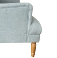 Pistachio Tufted Winged Armchair