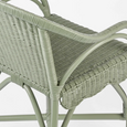 Belle Rattan Armchair Green