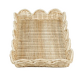 Belle Rattan Scallop Tray Small