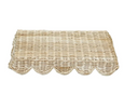 Belle Rattan Scallop Tray Small