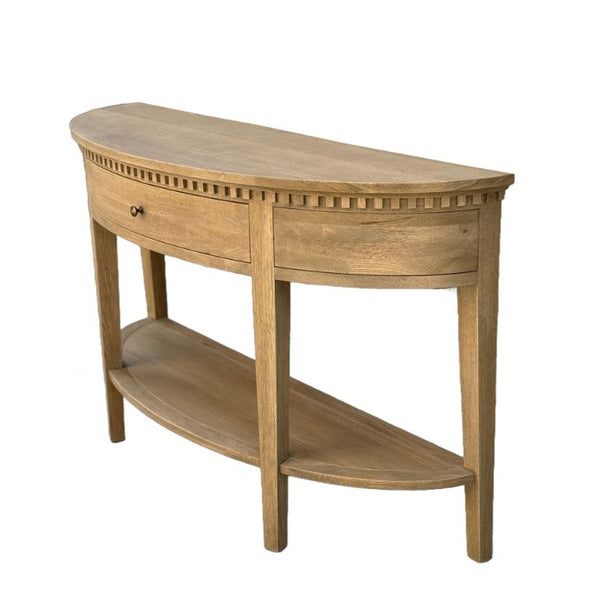 Beresford Curved Console Dark Oak