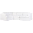 Birkshire Slip Cover Modular Sofa - White Linen Option 2 - Hamptons Style