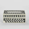 Aurora Bone Inlay Tissue Box Black/White