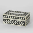 Aurora Bone Inlay Tissue Box Black/White