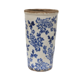 Blue Floral Vase