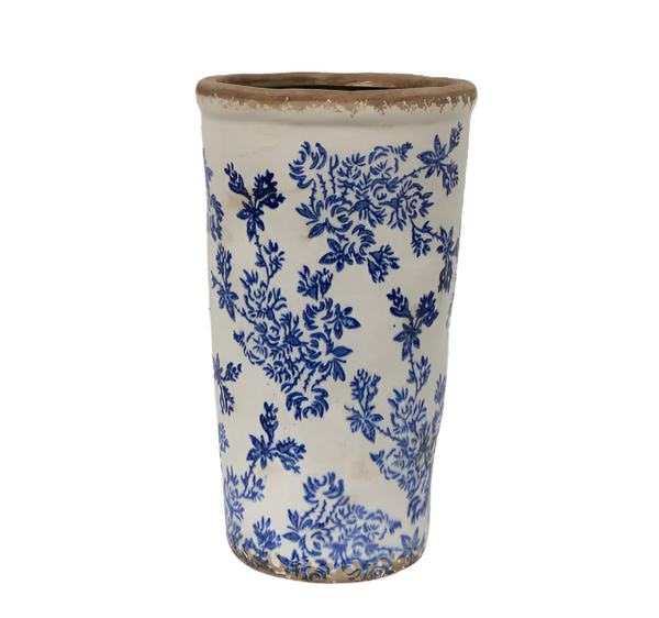 Blue Floral Vase