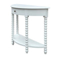 Bobbin Curved Console White 100cm