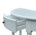 Bobbin Curved Console White 100cm