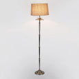 Antique silver Casablanca palm tree floor lamp with detailed base adding elegant tropical style to interiors