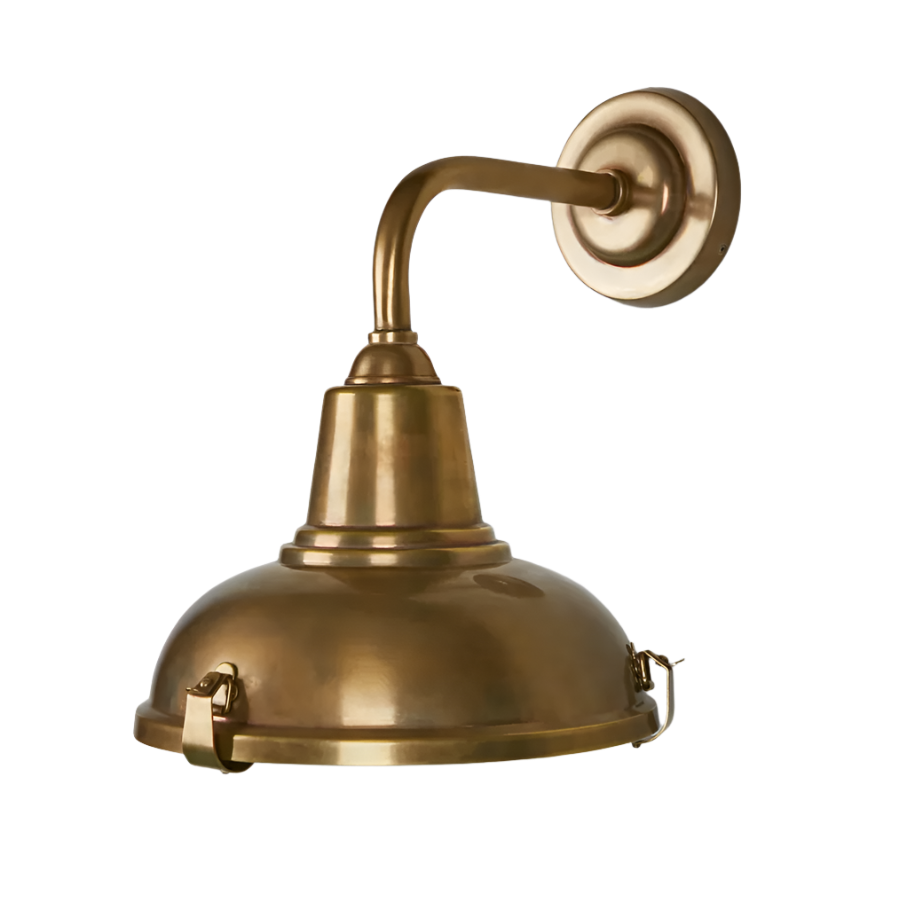 Catalina Outdoor Wall Light Antique Brass