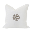 Celtic Knot Lounge Cushion White