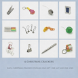 chinoiserie crackers contents gifts hats and novelty items for entertaining table styling