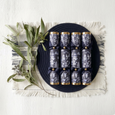 chinoiserie crackers styled on tray with greenery for coastal hamptons table setting inspiration
