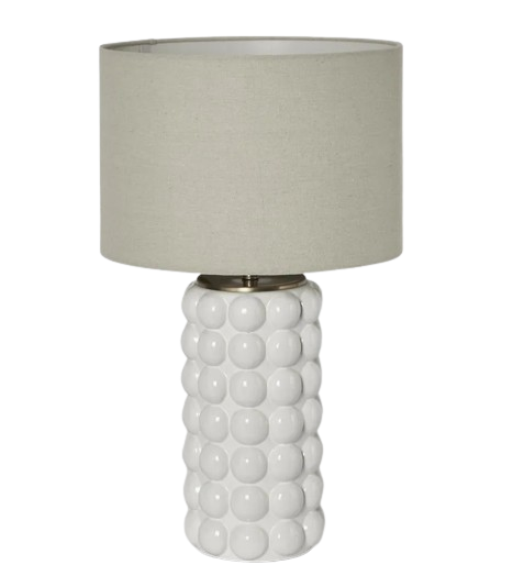 Condetti White Table Lamp with Shade