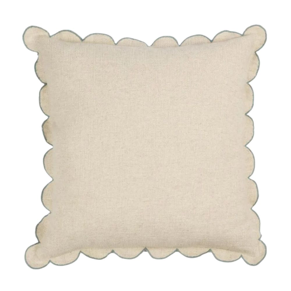 Scallop Blue Cushion