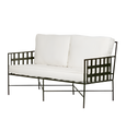 Davenport Iron Outdoor Lounge Black/White