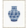 Kaolin V Designer Boys framed artwork featuring a traditional blue and white ginger jar illustration