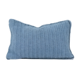 Crochet Blue Lumbar Cushion